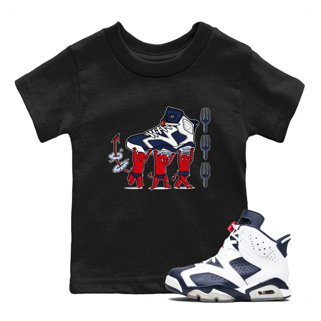 - And Jordan Tees Devil Air Midnight Smart-connected Kids Navy SNRT 6 Trendy Babies White Sneaker