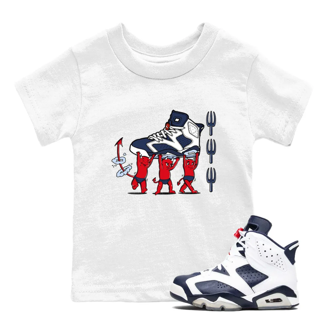 - And Jordan Tees Devil Air Midnight Smart-connected Kids Navy SNRT 6 Trendy Babies White Sneaker
