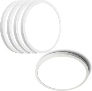 1 Pack Non-Dimmable LED Ceiling Light and 4 Pack Dimmable LED Flat Light Bundle