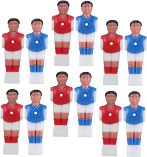 12Pcs Foosball Men Player Table Soccer Replacement Parts Interactive Foosball Guys for Standard Tables Lightweight and Compact Design for