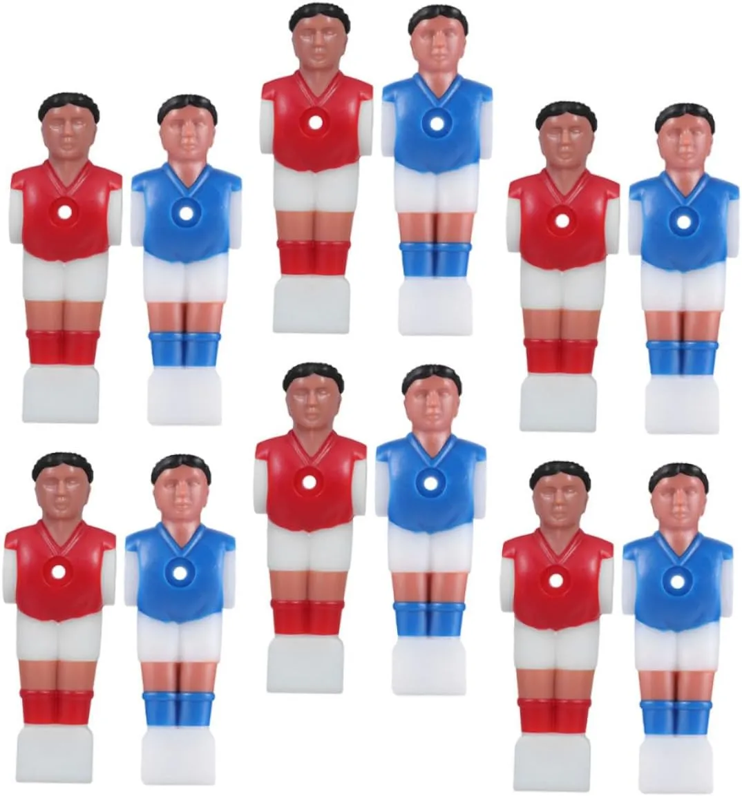12Pcs Foosball Men Player Table Soccer Replacement Parts Interactive Foosball Guys for Standard Tables Lightweight and Compact Design for