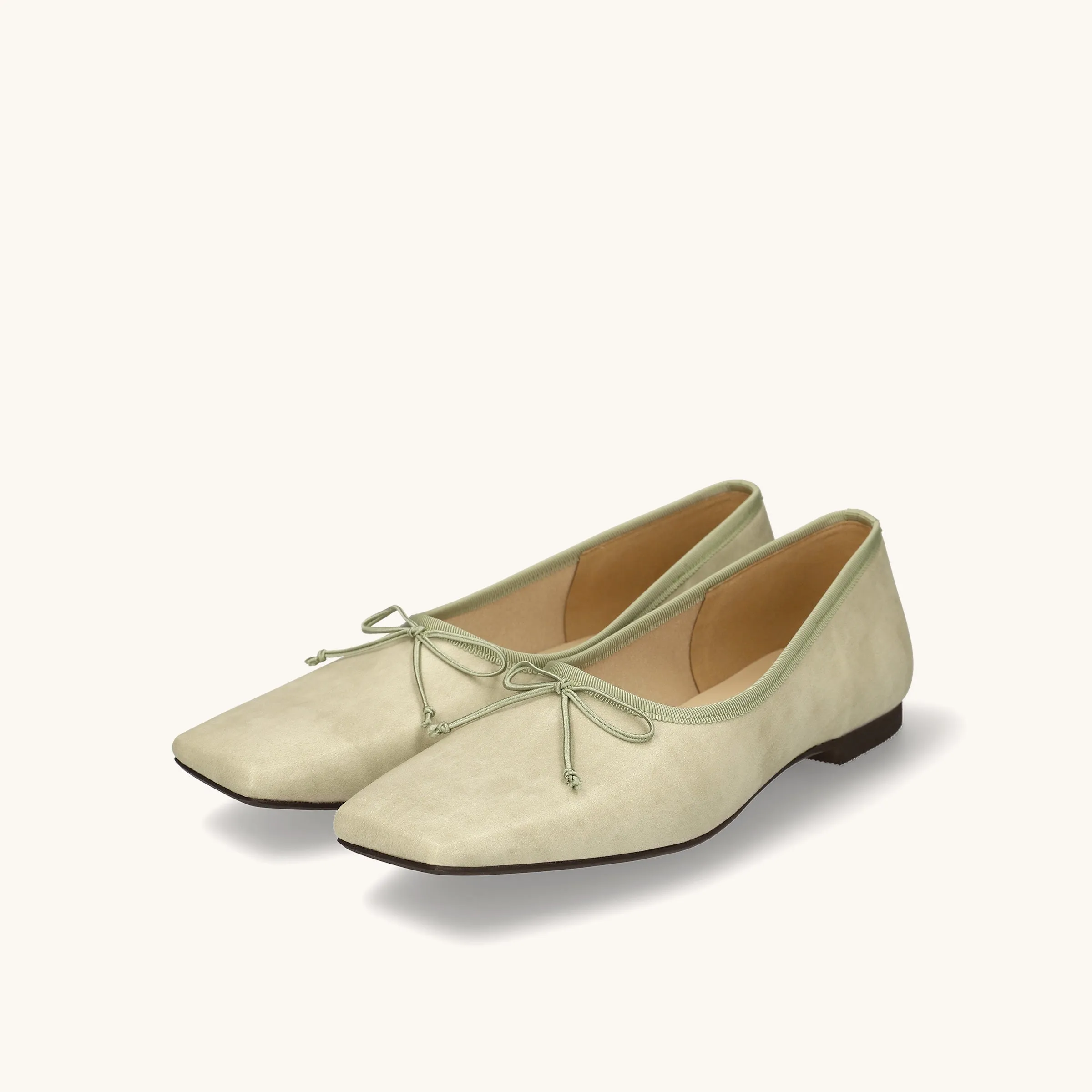 15% OFF: Square toe ballet shoes (m10301) Ice green