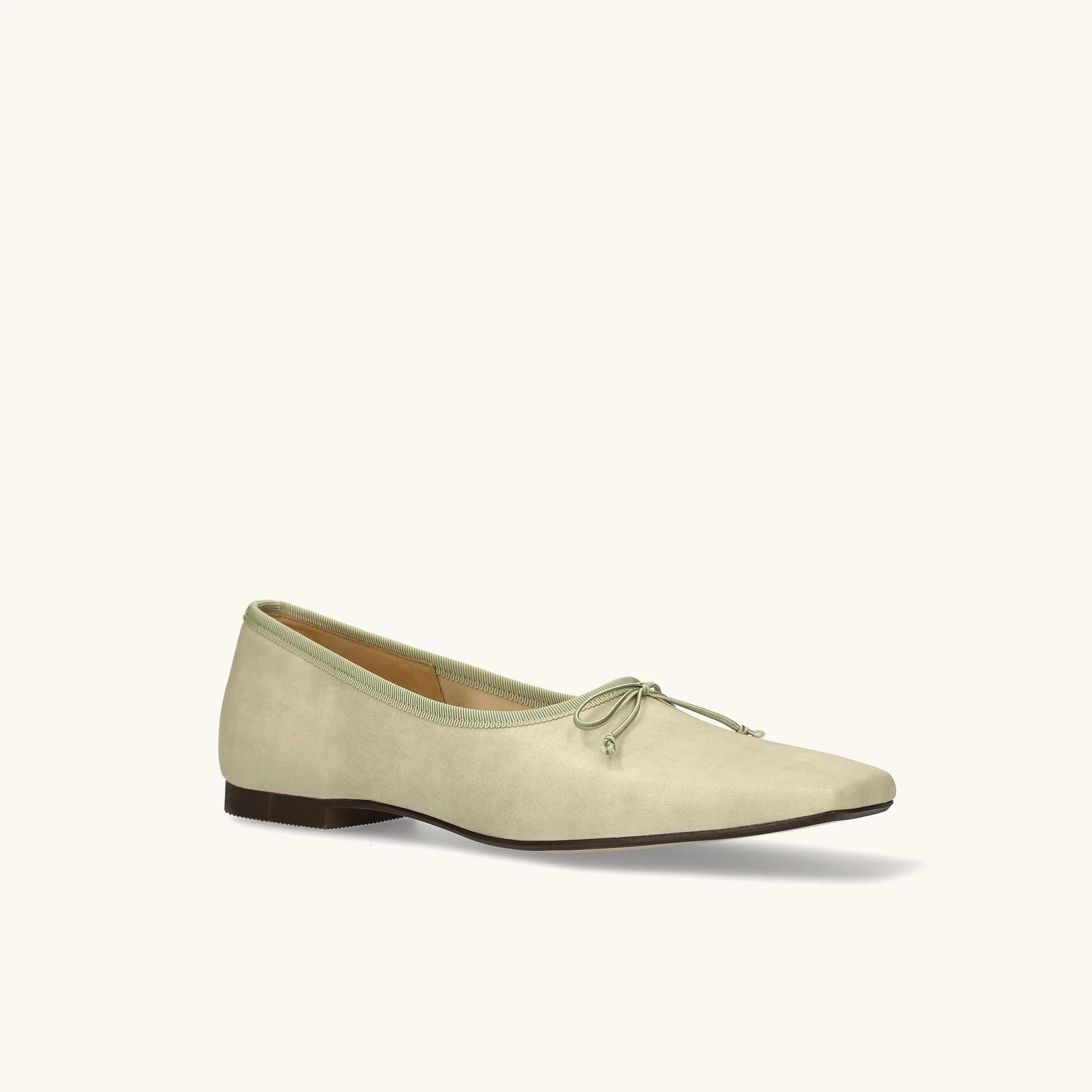 15% OFF: Square toe ballet shoes (m10301) Ice green