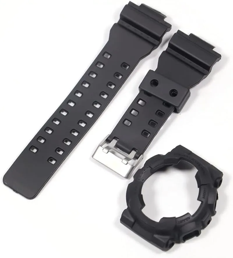 16mm Silicone Rubber Watch Band Strap Fit Replacement Black Waterproof Watchbands Accessories (Band Color : 0004, Band Width : 16mm)