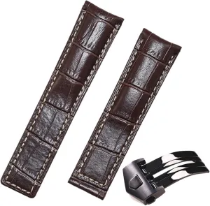 20/22/24mm Cow Leather Classic WatchBand For TAG HEUER CARRERA Aquaracer MONACO Quality Band Soft Watch Strap Wrist Bracelet