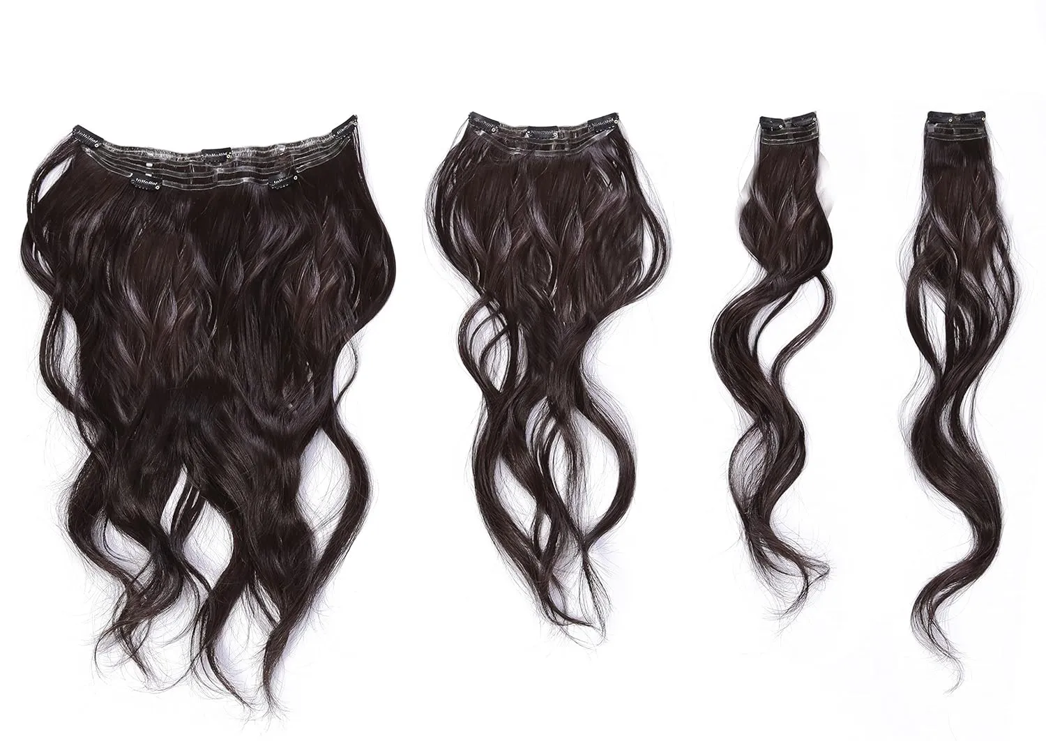22" Wavy Fineline Extensions Color R10 CHESTNUT - Hairdo Hairpieces 4 Piece Kit Clip In Tru2Life Heat Friendly Synthetic Fine Hair Flat Iron Curl Blow Dry