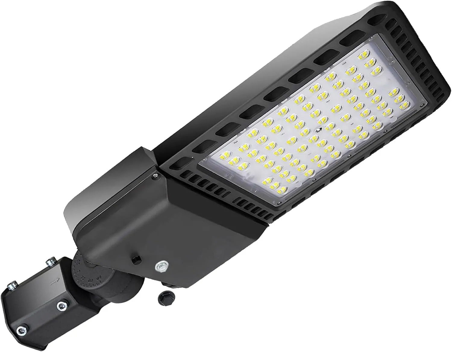 300W LED Parking Lot Lights with Photocell Slip Fitter, 39000LM Outdoor Pole Mount Light, 5000K LED Shoebox Light, IP65 Waterproof Commercial Flood Security Light for Yard, Driveway, ETL Listed