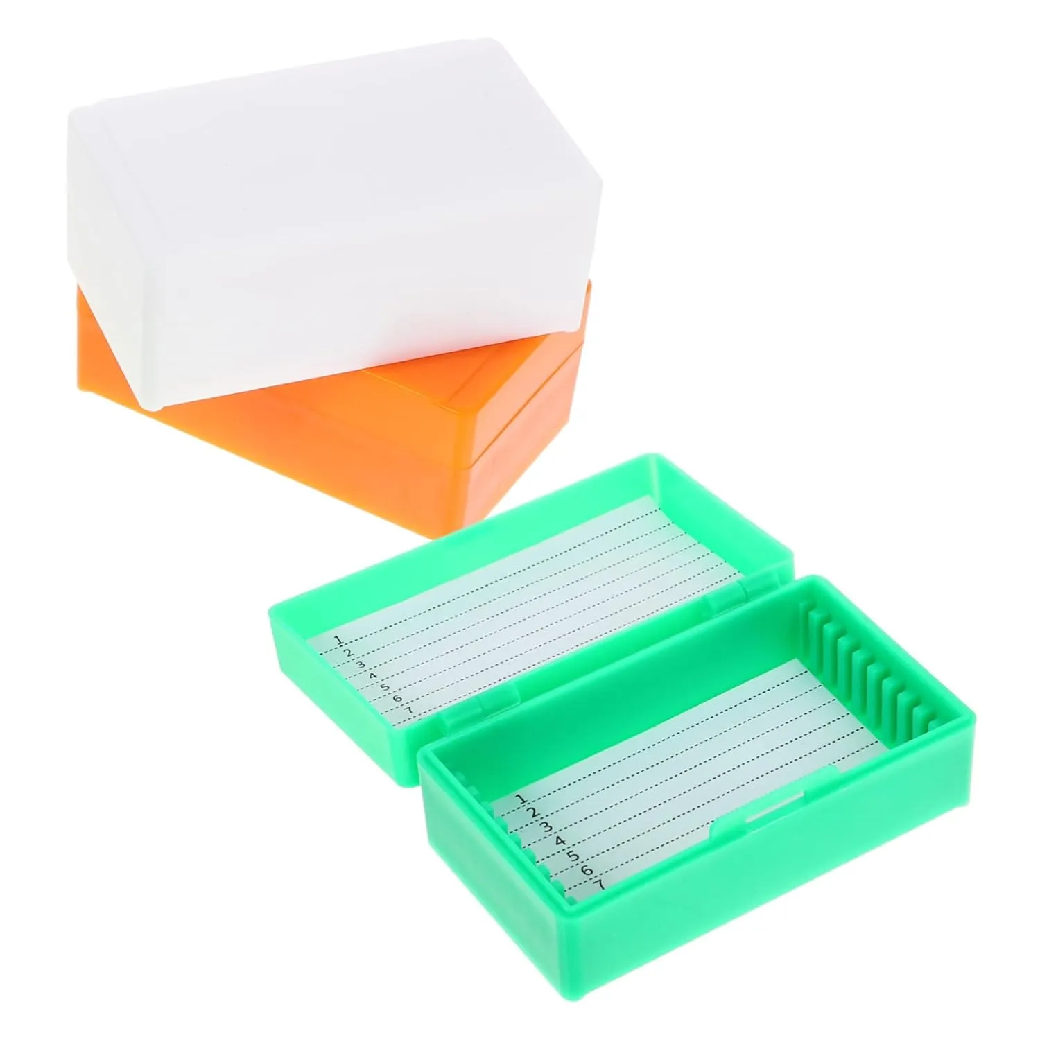 3Pcs Microscope Slide Boxes Reusable Scientific Organizers for Slide Storage for Laboratory Home and Teaching Use Practical Design for Easy Access