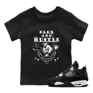 4 Air White Flex Kids Tees SNRT Jordan Thunder Expert help Sneaker And - Hustle Affordable luxury