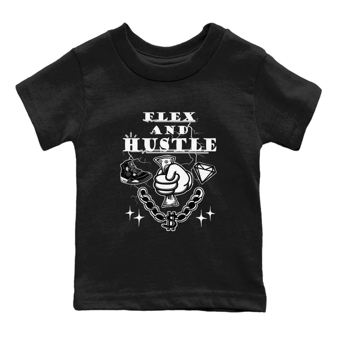 4 Air White Flex Kids Tees SNRT Jordan Thunder Expert help Sneaker And - Hustle Affordable luxury