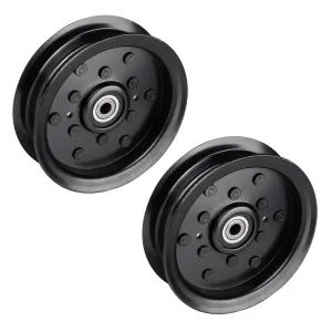 532196106 Flat Idler Pulley for Husqvarna GTH 2654T RZ 4219 Replace AYP 196106 197379 532196106 Fits 48" 54" Decks (2Pack)