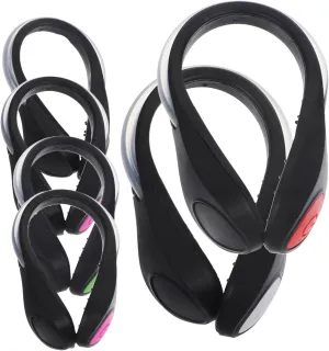 6 Pcs Led Flash Shoe Clips Night Running Safety Lights Rechargeable Blinking Running Gear Non-Slip for Evening Walk Dog Walking Random Color