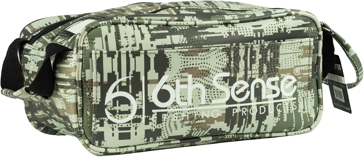 6th Sense Fishing Large Bait Bag – Durable Soft-Sided Storage for Soft Plastics (Mountain Goat)