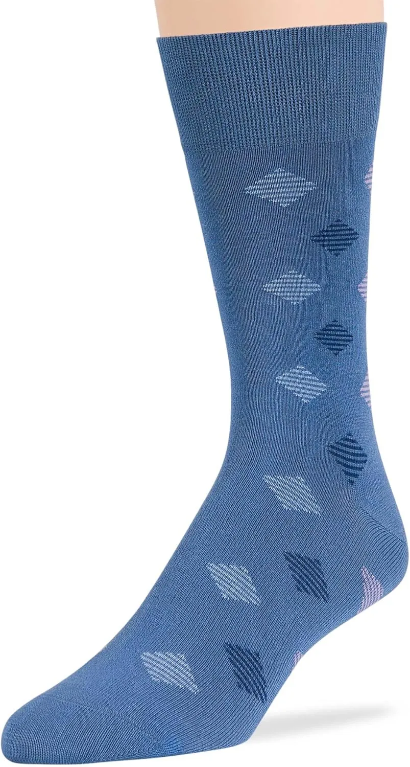 7BIGSTARS KINGDOM Men Viscose Bamboo Patterned-Solid Fashion Dress Sock-XL/L/M- Black Khaki Beige Brown Grey Navy Blue