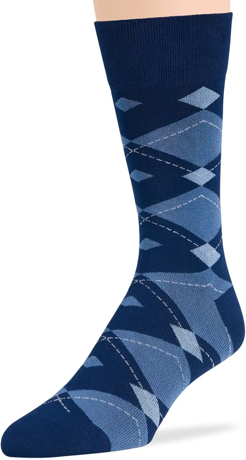 7BIGSTARS KINGDOM Men Viscose Bamboo Patterned-Solid Fashion Dress Sock-XL/L/M- Black Khaki Beige Brown Grey Navy Blue