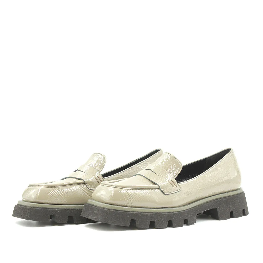 8070 Grey Patent Women's Loafers