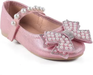 ADAMUMU Toddler Dress Shoes Flower Girl Shoes for Weeding Cute Toddler Mary Jane Shoes Lace Flore Ballet Flat for Walking, Jumping