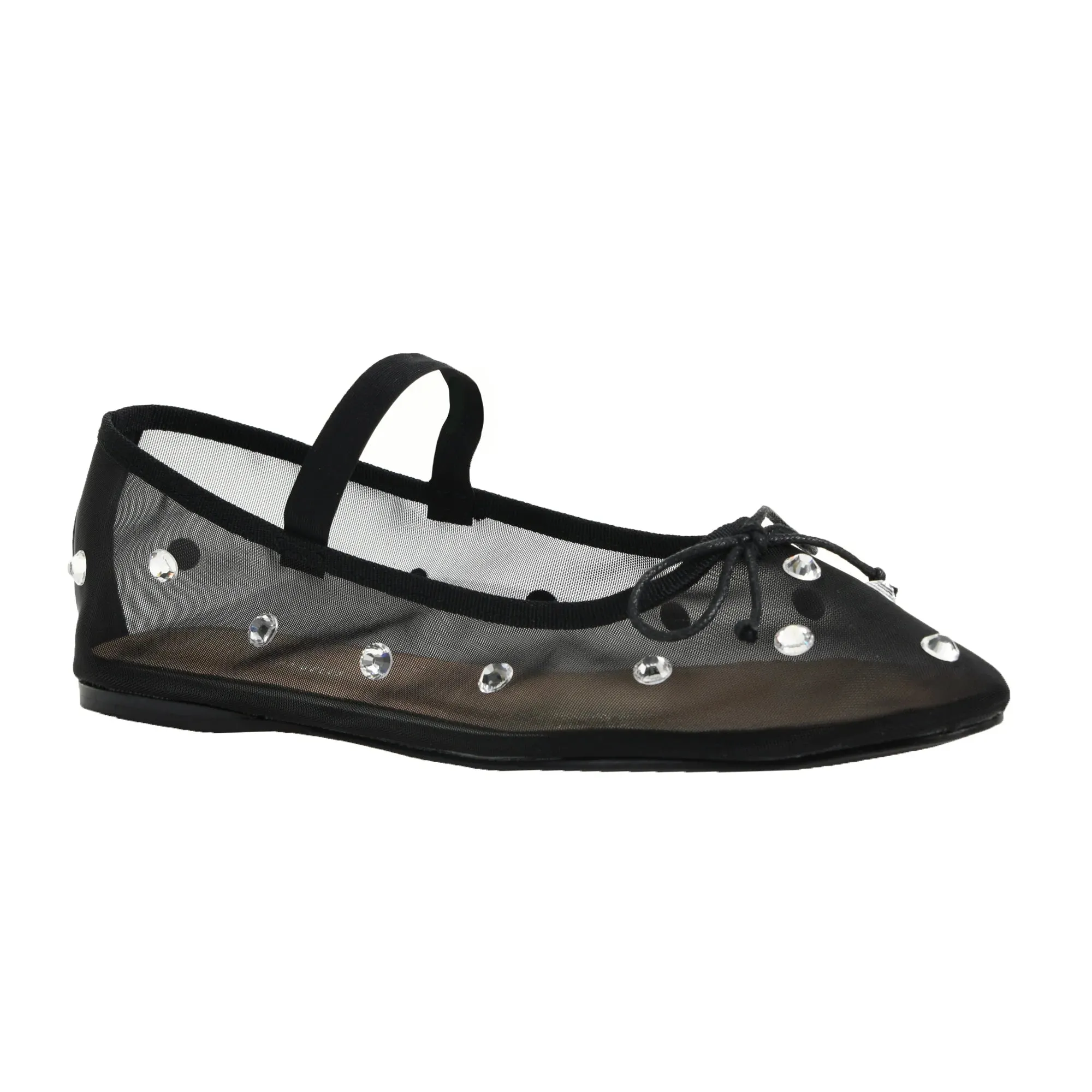 Adette Stone Mesh Flat