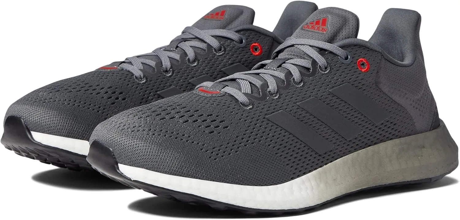 adidas Pureboost 21 Grey/Grey/Vivid Red 1 10 D (M)