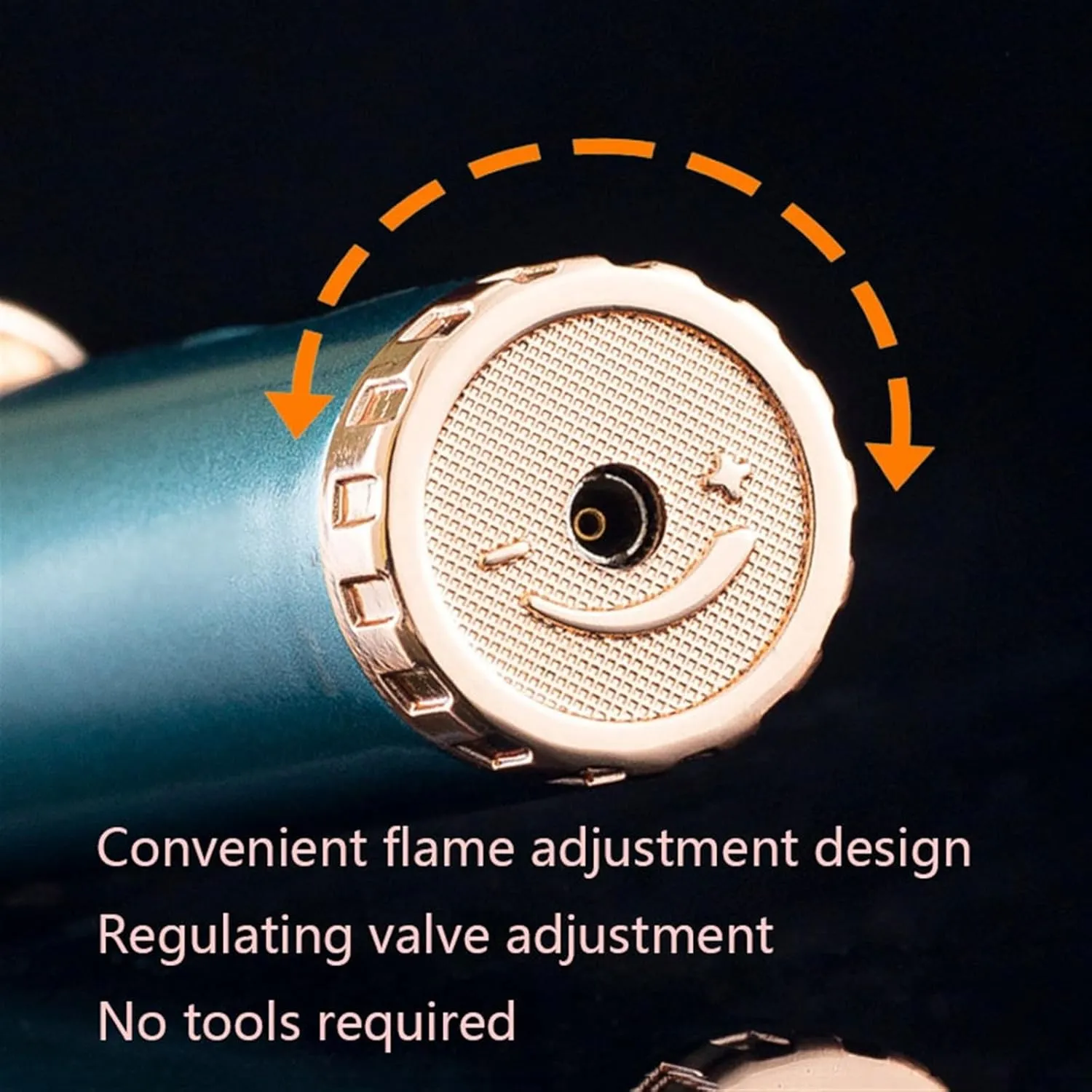 Adjustable Rotary Lighter, Torcher Inflatable Gas Windproof Lighter, Lockable Jet Flame Lighter, Elbow Multifunctional Lighter with Visual Window (Color : Blue)