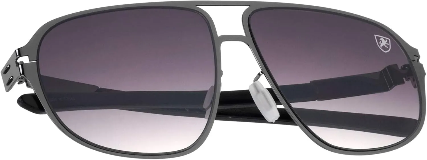 Aero Pod - Flat Thin Frame Oval Aviator Sunglasses