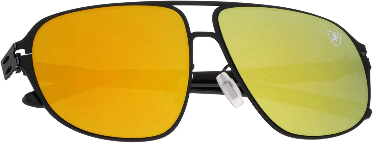 Aero Pod - Flat Thin Frame Oval Aviator Sunglasses