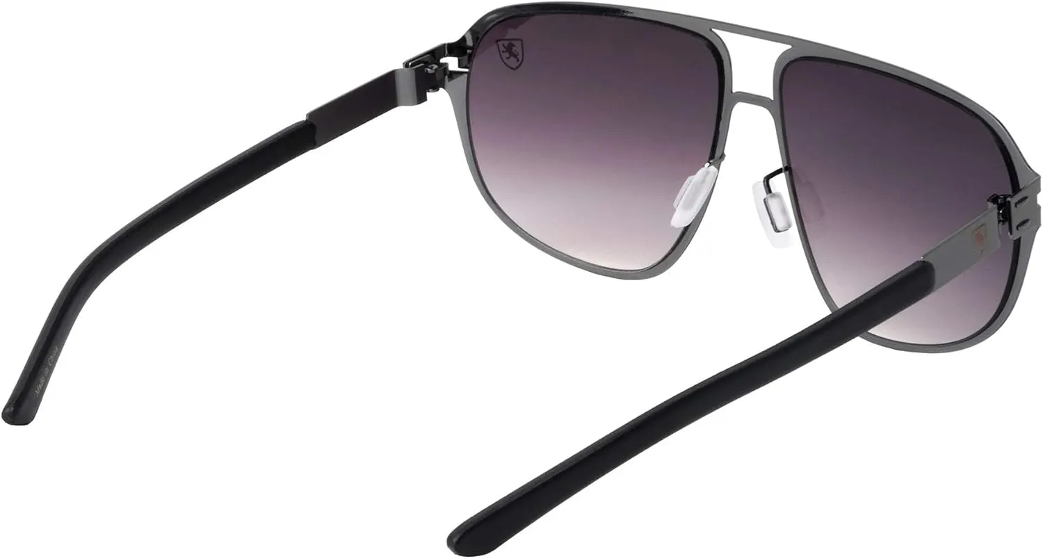 Aero Pod - Flat Thin Frame Oval Aviator Sunglasses