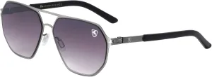 Aero Push - Premium Designer Men Women Flat Lens Thin Metal Aviator Sunglasses