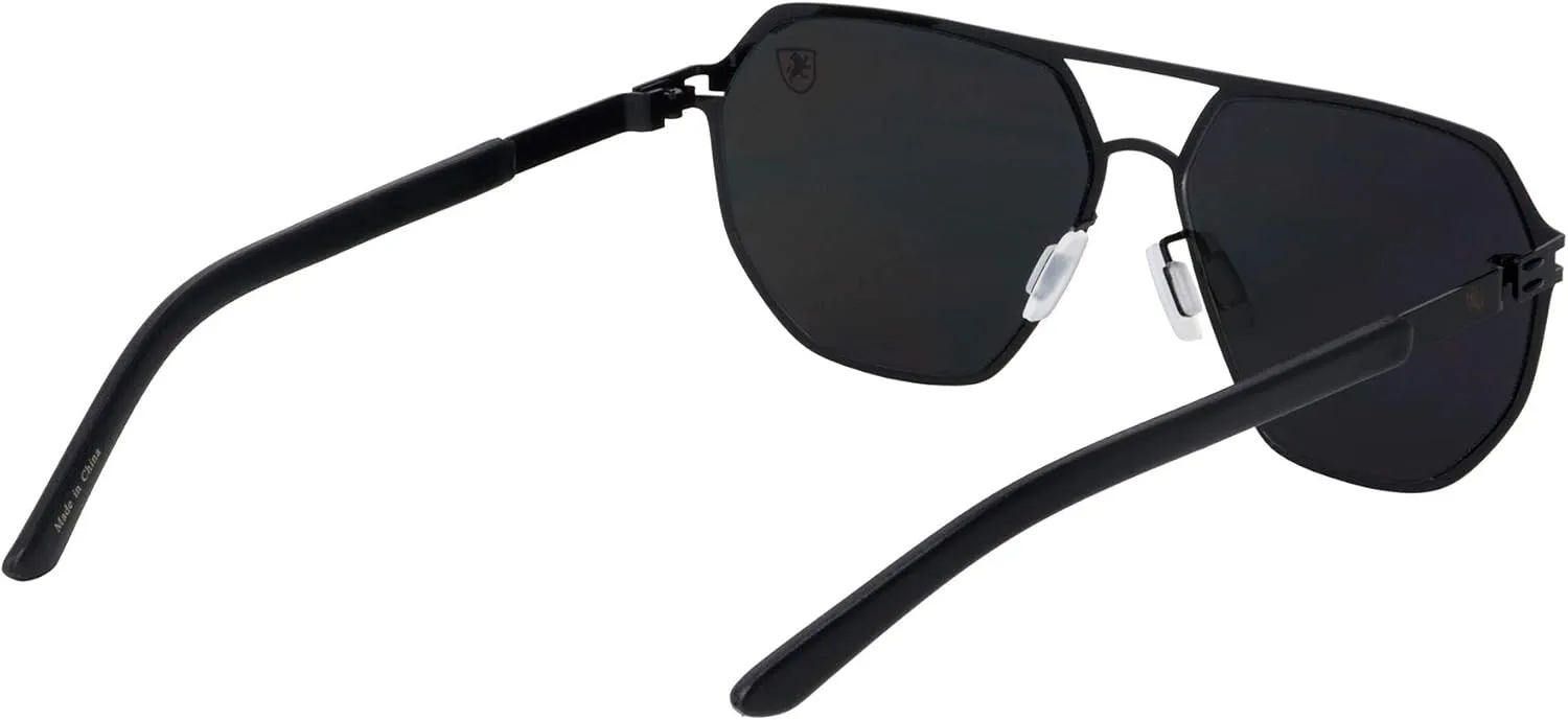 Aero Push - Premium Designer Men Women Flat Lens Thin Metal Aviator Sunglasses