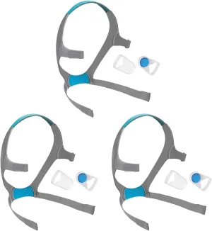 Airfit f20 Headgear, 3-Pack Replacement CPAP Mask Headgear Strap CPAP Supplies for Airfit/AirTouch F20, Large (Without Mask)