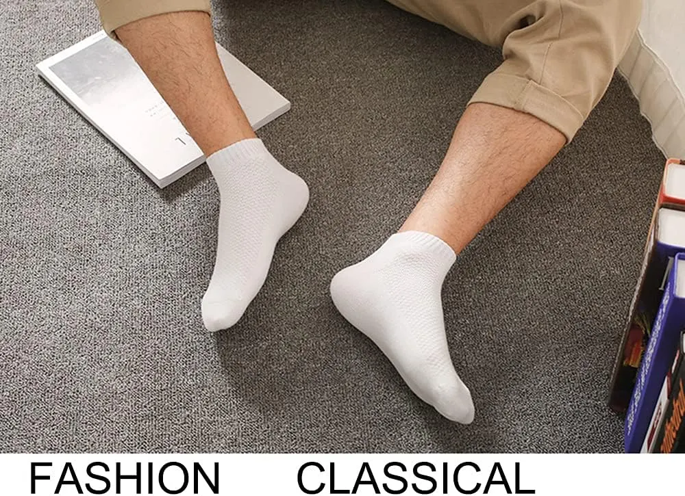 Ait fish 100% Cotton Socks for Men and Women - Thin Low Cut Ankle Socks