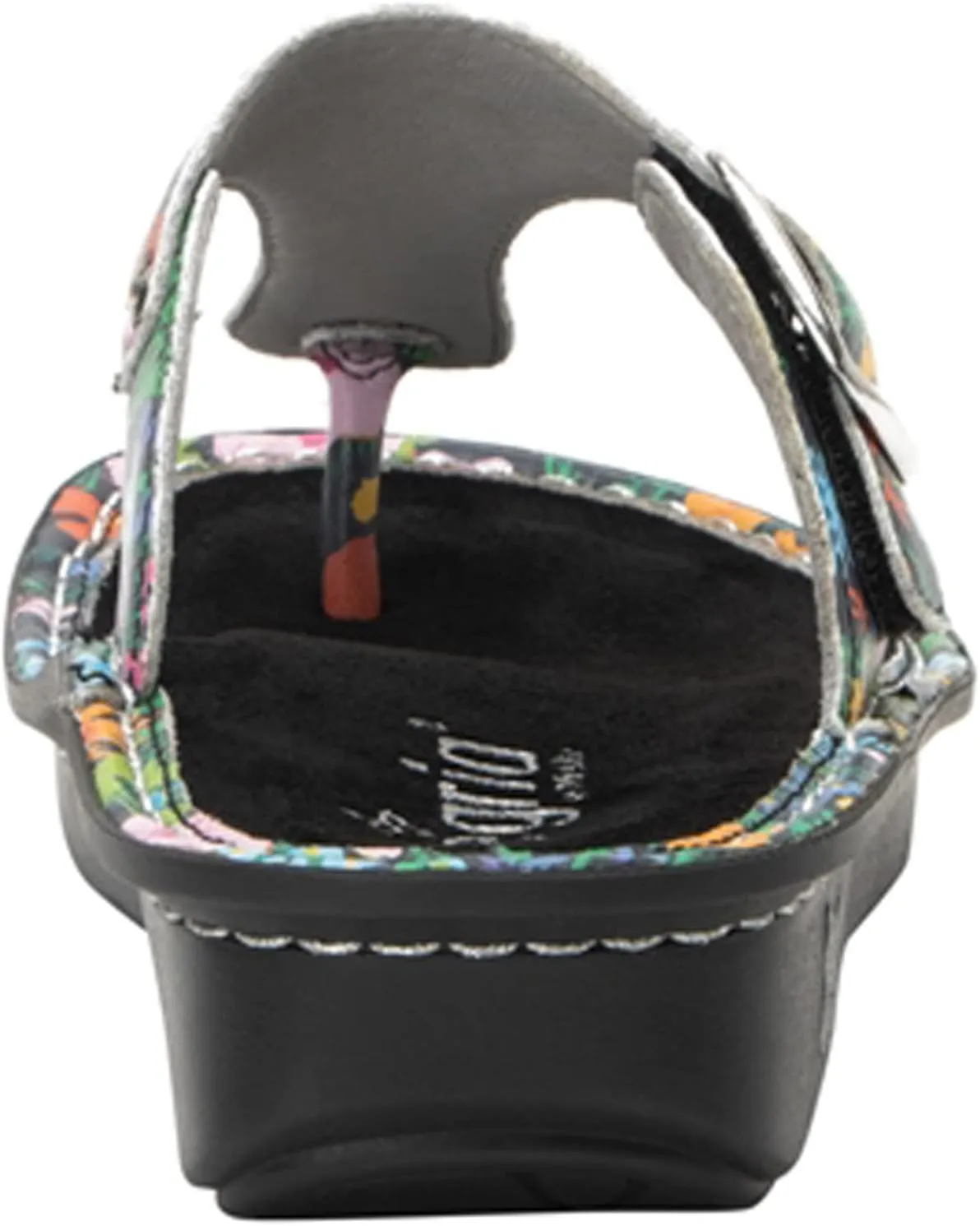 Alegria Women Vella - Timeless Comfort, Arch Support and Travel Style - Casual Flip Flop Slide for Everyday Elegance - Lightweight Leather Thong Sandal