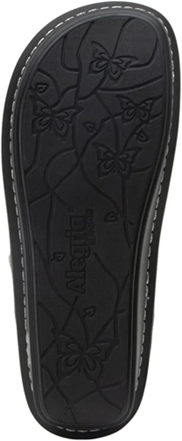 Alegria Women Vella - Timeless Comfort, Arch Support and Travel Style - Casual Flip Flop Slide for Everyday Elegance - Lightweight Leather Thong Sandal