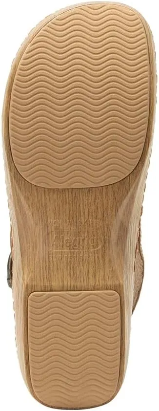 Alegria Women's Olie Slingback Clog Leather Slide