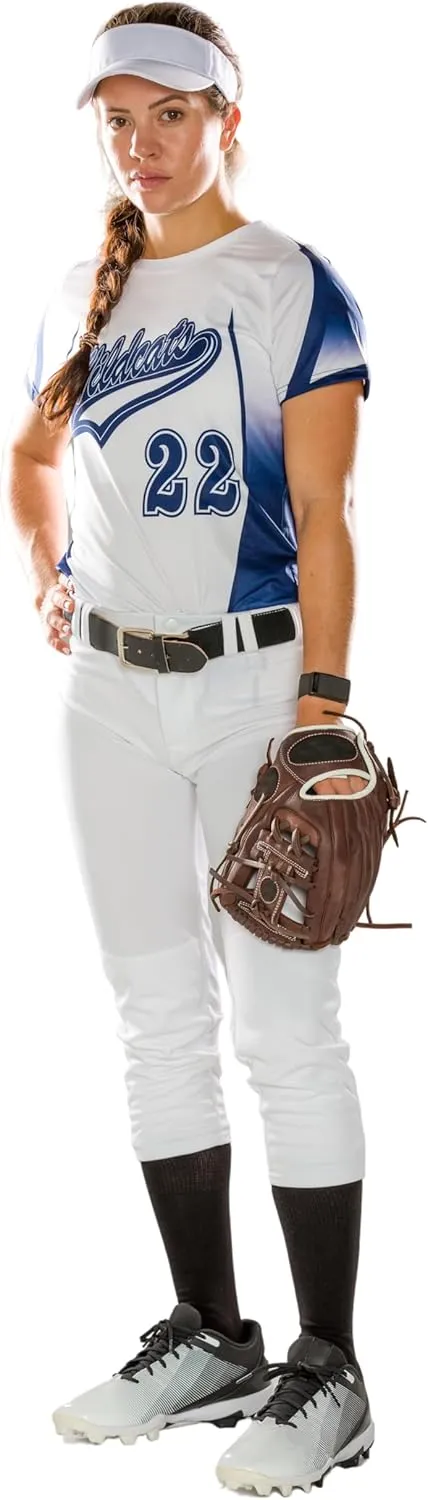 Alleson Athletic Girls Belt Loop Fastpitch Pant – Five Pro-Style Fit, Moisture-Wicking & Durable Fabric