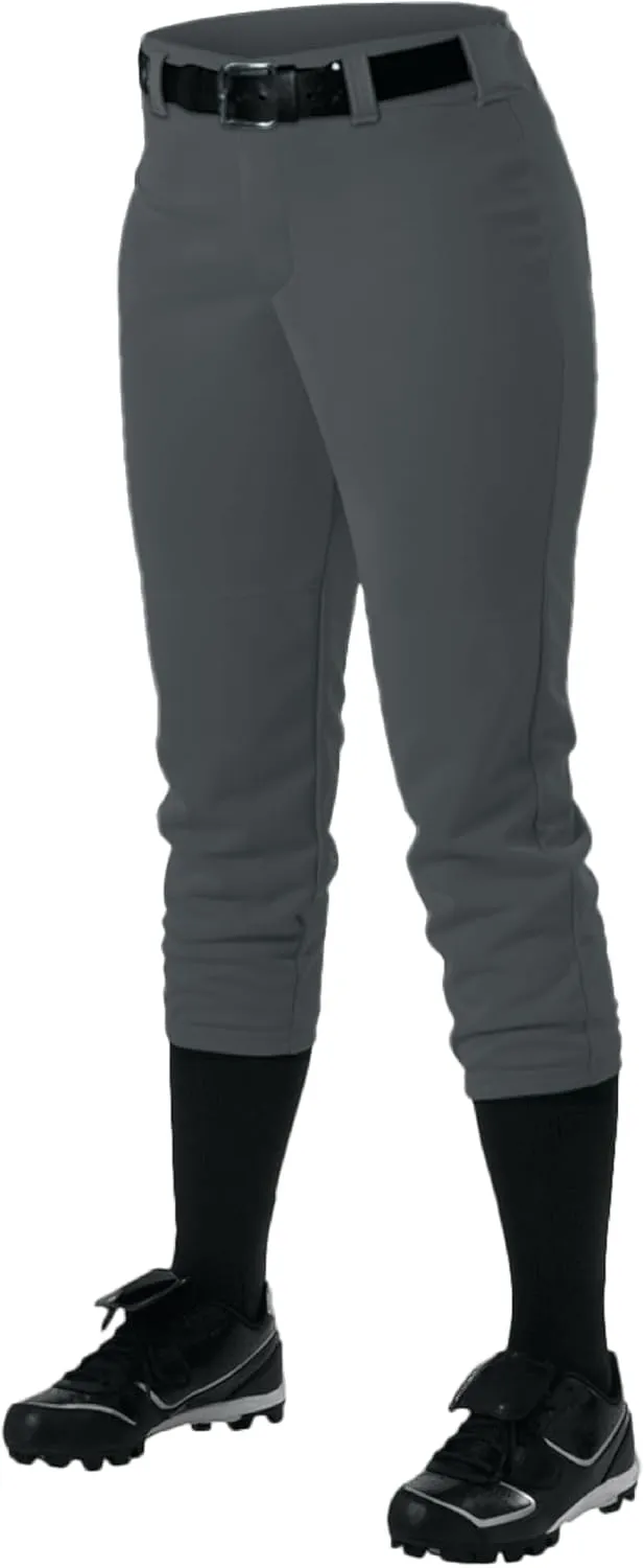 Alleson Athletic Girls Belt Loop Fastpitch Pant – Five Pro-Style Fit, Moisture-Wicking & Durable Fabric
