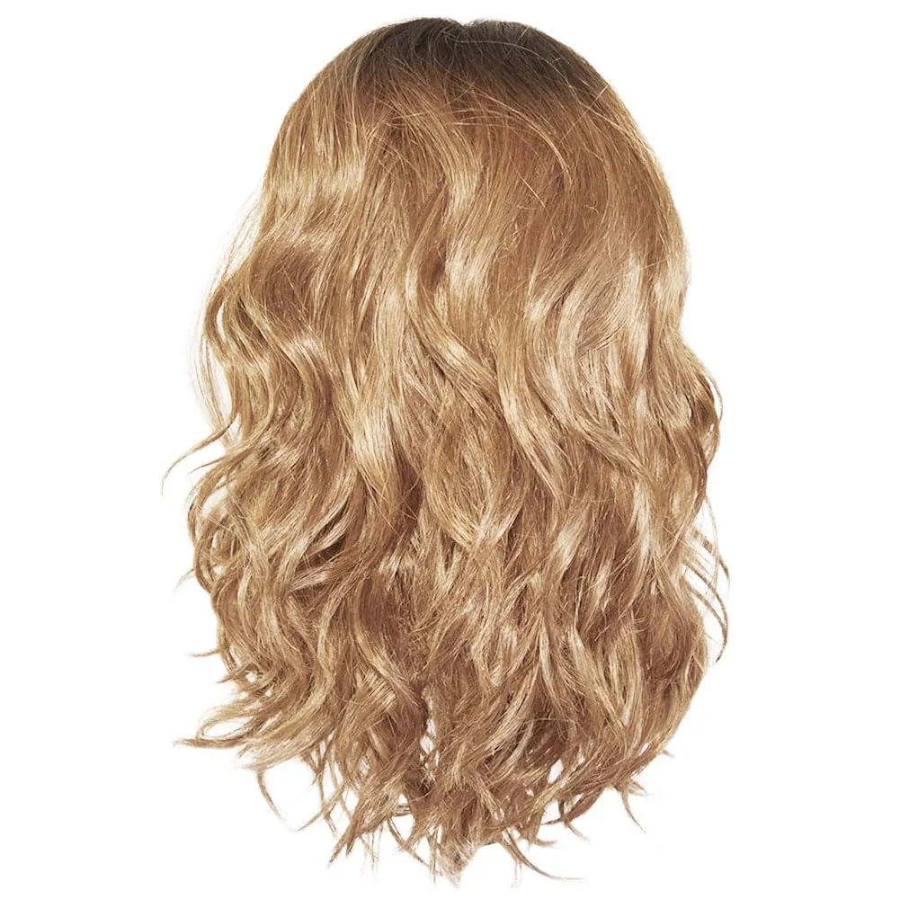 Alluring Locks Wig With Long Layered Waves by Hairuwear, Average Cap, GF14-22SS Wheat