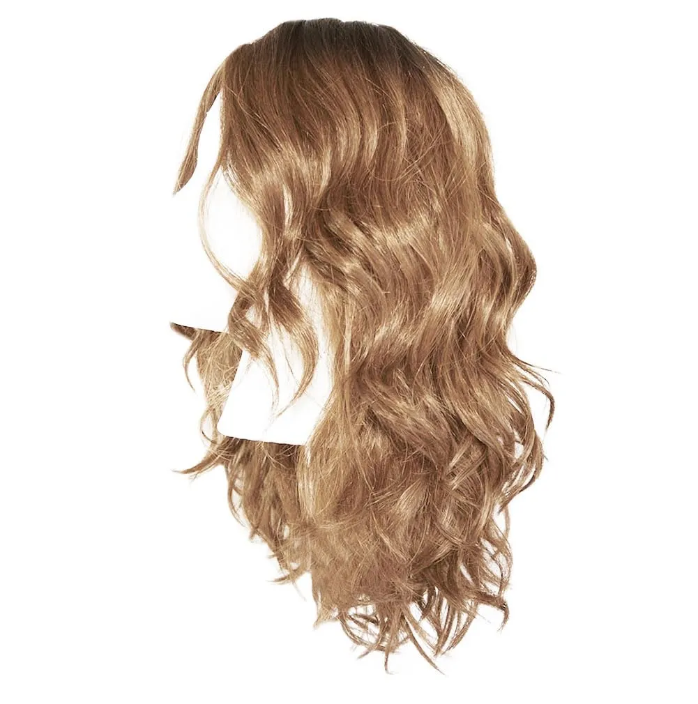 Alluring Locks Wig With Long Layered Waves by Hairuwear, Average Cap, GF14-22SS Wheat