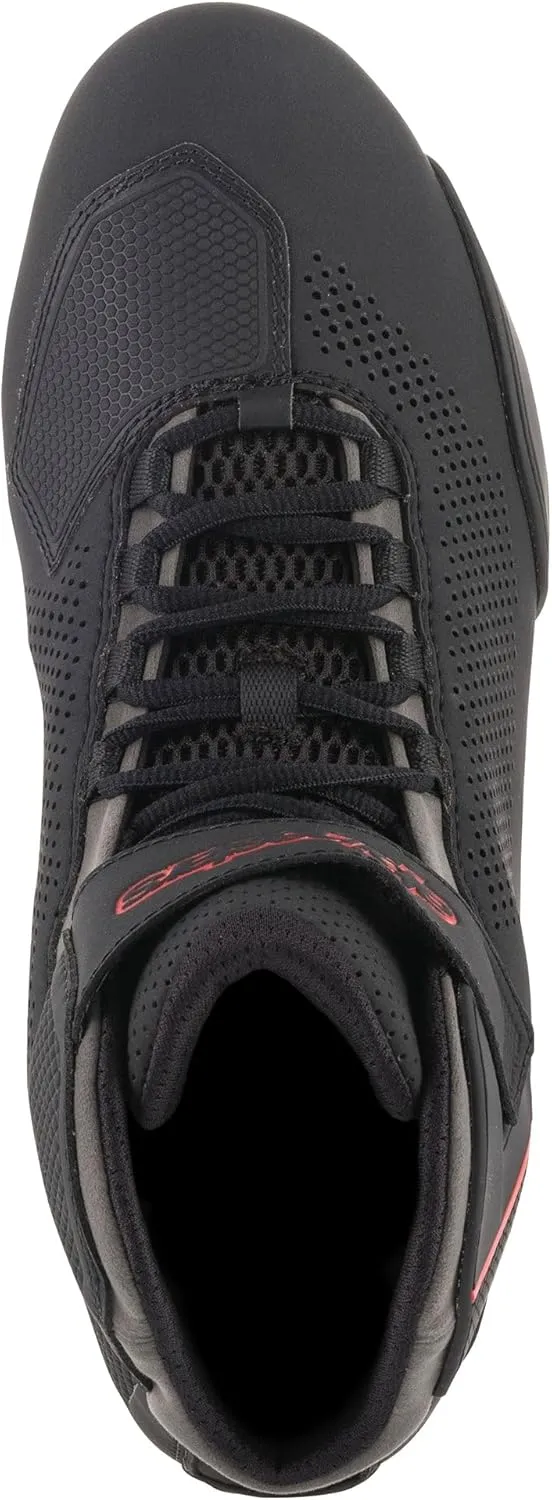 Alpinestars 2515618131115 Men's Sektor Vented Street Motorcycle Shoe, Black/Gray/Red, 11.5