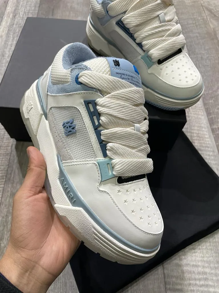 AMIRI MA-1 || Low-Top Sneakers - Sky Blue