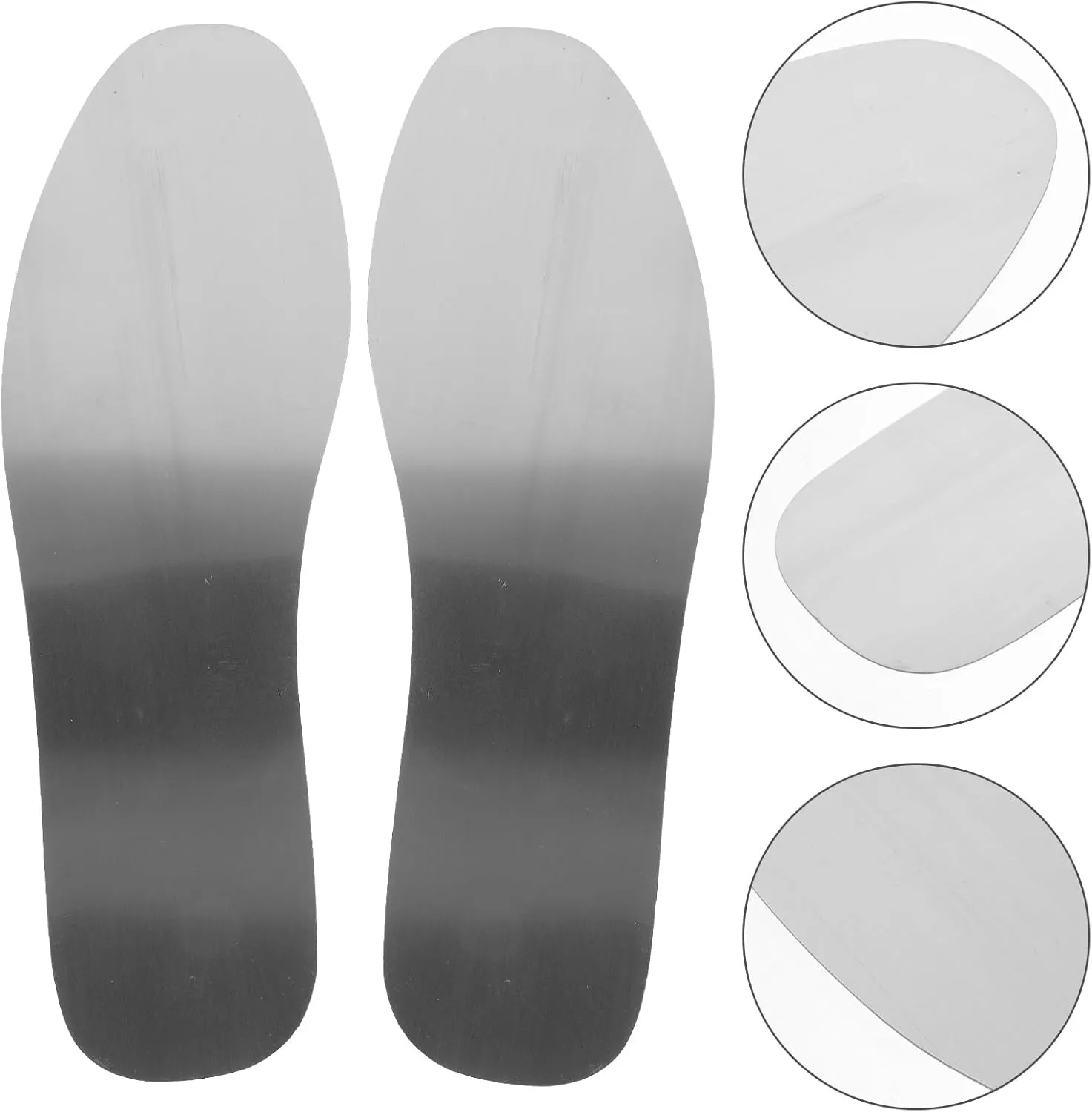Angoily Puncture Resistant Insoles, 3 Pairs Stainless Steel Steel Toe Inserts Insole Men Shoe Insoles Roller Shoes Insoles for Boot Inserts, Flexible Steel Plate Nail Proof for Safety Work Shoes