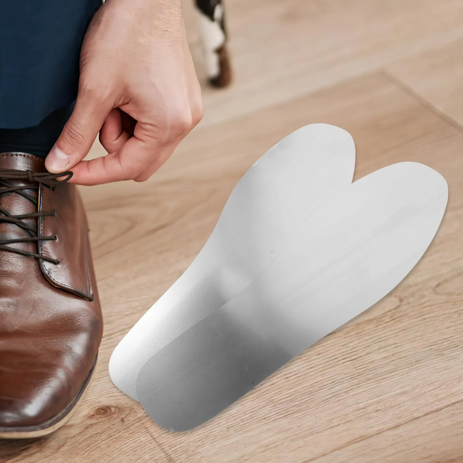 Angoily Puncture Resistant Insoles, 3 Pairs Stainless Steel Steel Toe Inserts Insole Men Shoe Insoles Roller Shoes Insoles for Boot Inserts, Flexible Steel Plate Nail Proof for Safety Work Shoes