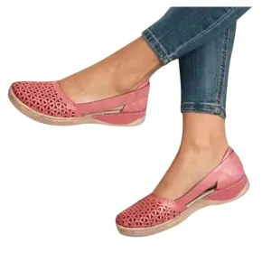 Aniywn Women's Criss Cross Strap Ballet Flat Shoes Elastic Ankle Strap Slip On Flats Shoes Casual Non Slip Walking Shoes