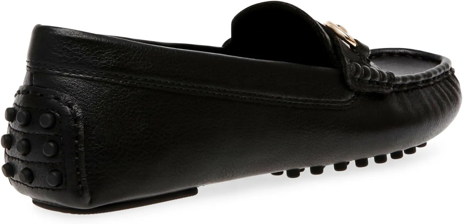 Anne Klein Womens Chrystie Faux Leather Driving Moccasins Moccasins
