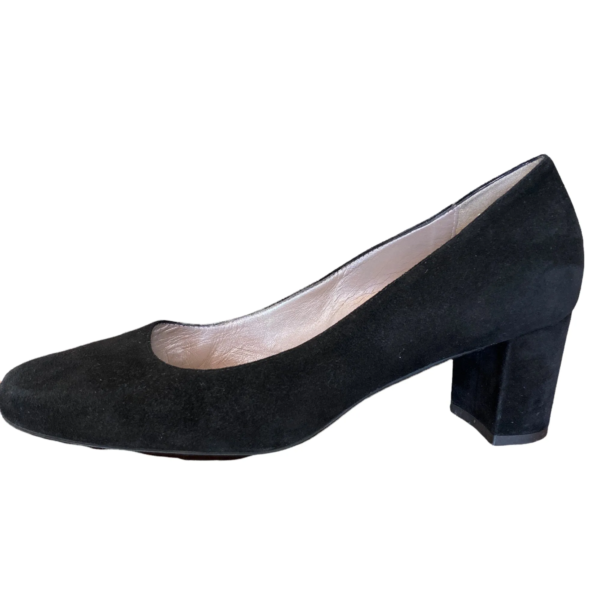 Aquatalia Black Suede "Pasha" Pumps, 9