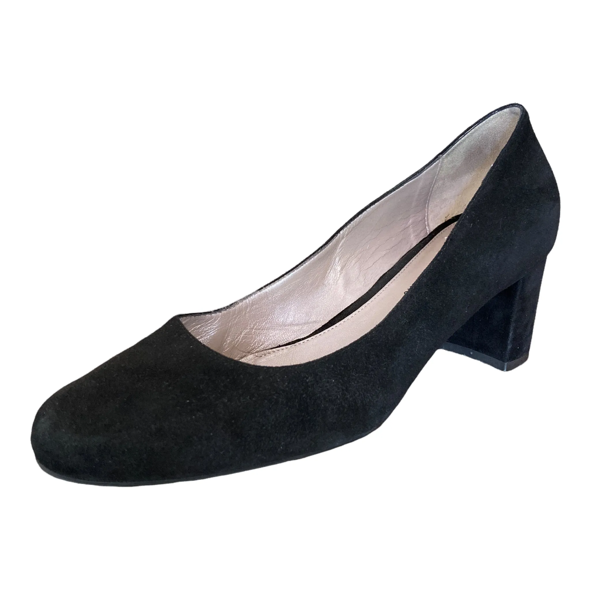 Aquatalia Black Suede "Pasha" Pumps, 9