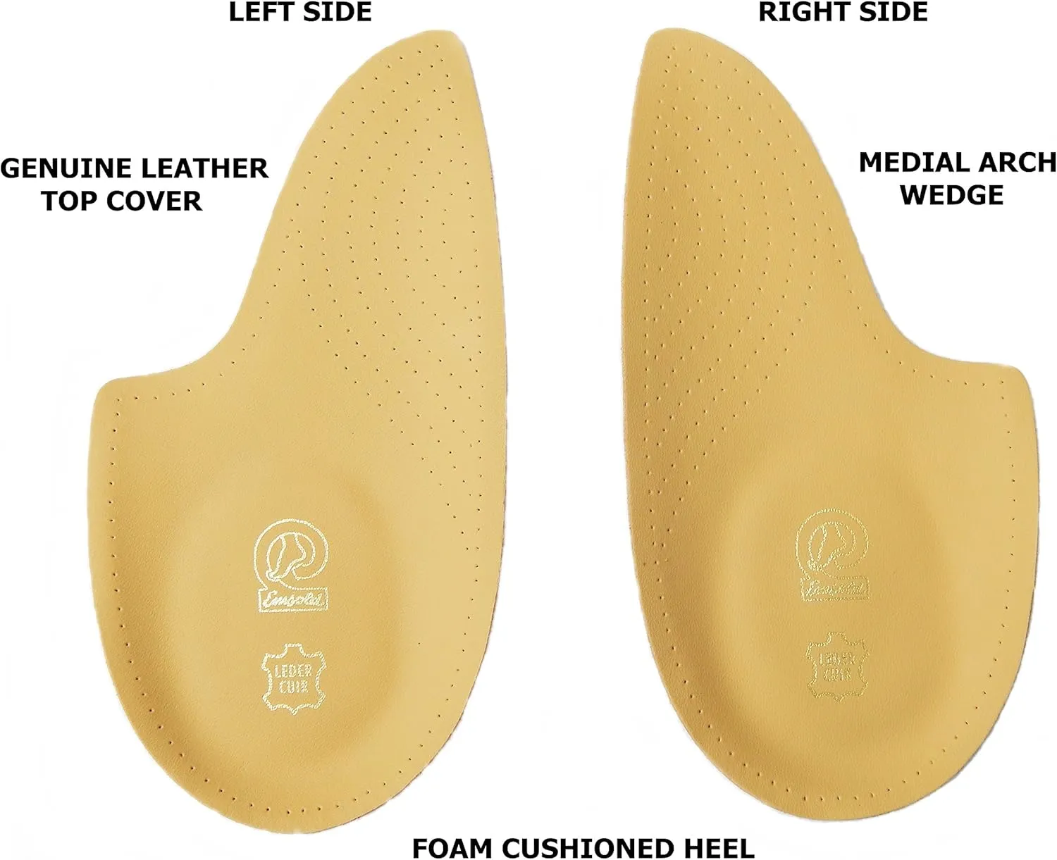 Arch Support with Shock Absorbing Heel Cushion Shoe Insert Pads