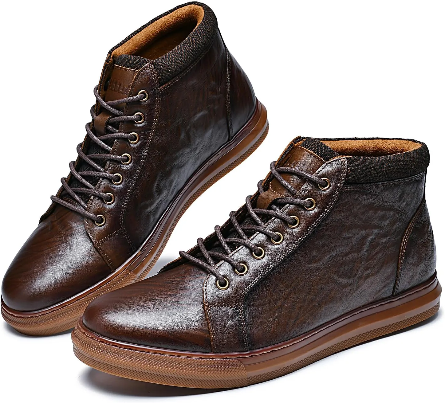 Arkbird Mens Leather Sneaker Fashion Classic Casual Chukka Ankle Boots for Men