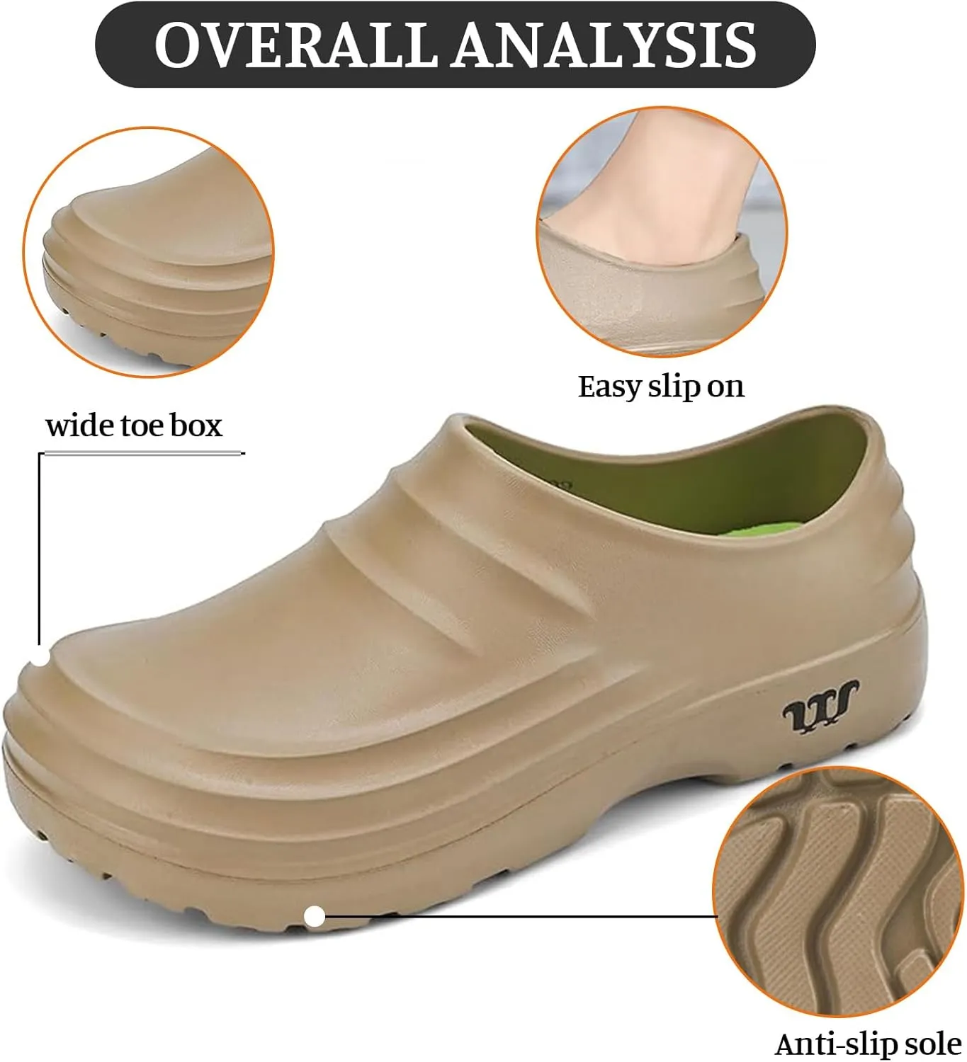 Armadillo Clogs Nurse Shoes for Women Men Comfortable Non Slip Work Shoes, Oil Resistant Chef Shoe Wide Waterproof Nursing Shoe, Ideal for Healthcare Kitchen Food Service Garden Unisex