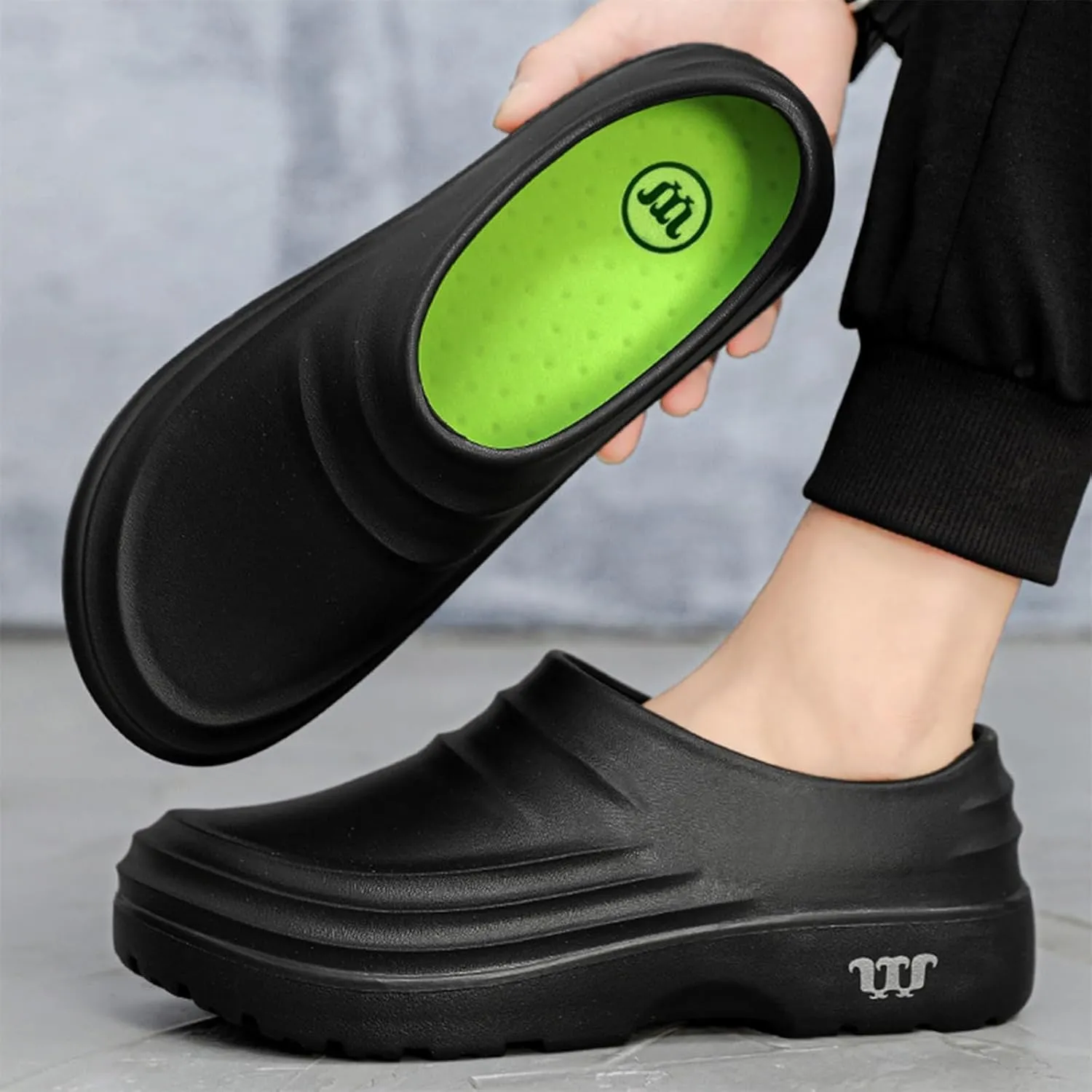 Armadillo Clogs Nurses Shoes for Women Men Non Slip Work Shoes Women Food Service Chef Shoe for Men Non Slip Kitchen Shoe Clogs Oil Resistant Nursing Arch Support Waterproof Wide Width Sneakers Garden